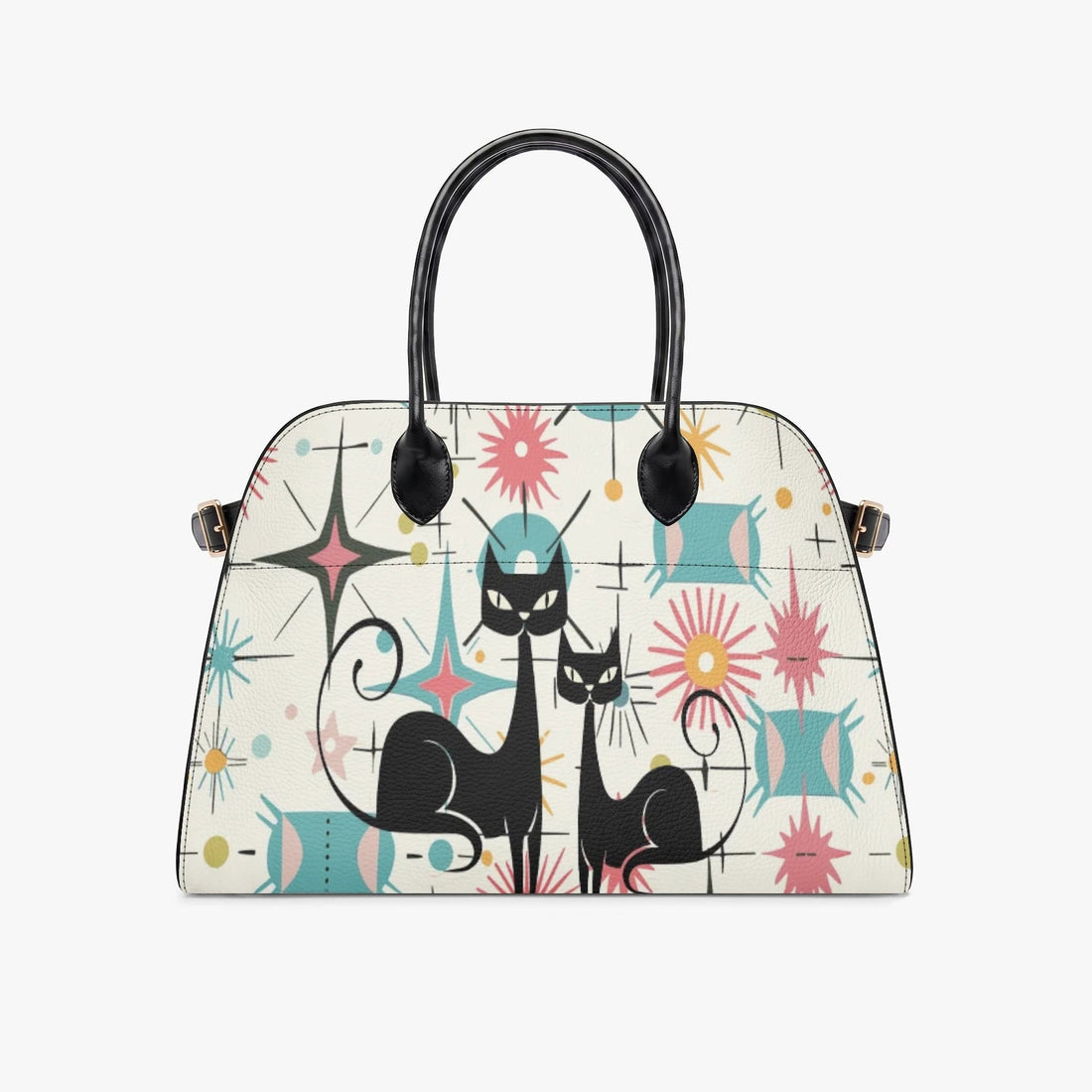 Kate McEnroe New York Kitschy Atomic Cat Mid Century Modern Starburst Satchel HandbagHandbagsb9u7khum_001