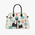 Kate McEnroe New York Kitschy Atomic Cat Mid Century Modern Starburst Satchel HandbagHandbagsb9u7khum_001