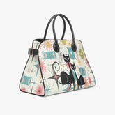 Kate McEnroe New York Kitschy Atomic Cat Mid Century Modern Starburst Satchel HandbagHandbagsb9u7khum_001