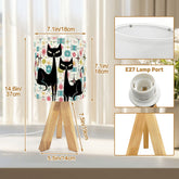 Kate McEnroe New York Kitschy Atomic Cat Sputnik Tripod Table Lamp, Retro Mid Century ModernTable Lamps0Uk0VUkfML