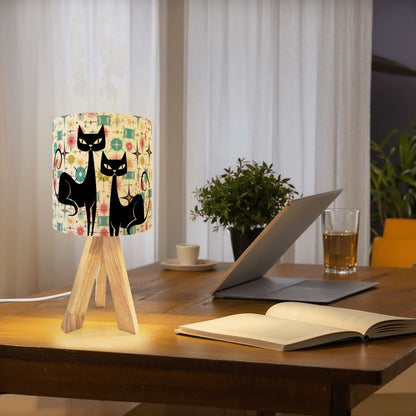 Kate McEnroe New York Kitschy Atomic Cat Sputnik Tripod Table Lamp, Retro Mid Century ModernTable Lamps0Uk0VUkfML