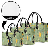Kate McEnroe New York Kitschy Atomic Cat Starburst Mid Century Modern Retro SatchelHandbagsN67MMDXW-1