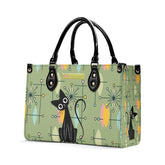 Kate McEnroe New York Kitschy Atomic Cat Starburst Mid Century Modern Retro SatchelHandbagsN67MMDXW-1