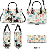 Kate McEnroe New York Kitschy Atomic Cat Starburst Satchel, Mid Century Modern HandbagHandbagsY5759KLW-1