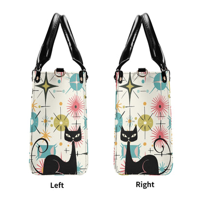 Kate McEnroe New York Kitschy Atomic Cat Starburst Satchel, Mid Century Modern HandbagHandbagsY5759KLW-4