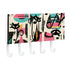 Kate McEnroe New York Kitschy Atomic Cat Wall Mount Key Holder, MCM Retro Organizer, 50s Abstract Home DecorKey Holder Wall MountsGgIT65rf4