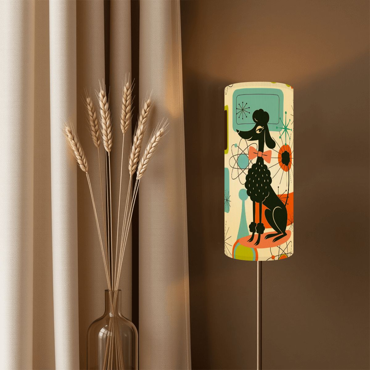 Kate McEnroe New York Kitschy Poodle Mid Century Modern Retro 50s MCM Slim Lamp ShadeLamp ShadeslgSvKxeoVg