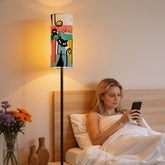 Kate McEnroe New York Kitschy Retro Atomic Cats Mid Century Modern Slim Floor LampSlim Floor LampsgpLHDXatC1