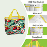 Kate McEnroe New York Kitschy Retro Cherry Mid Century Modern Garden Tool BagGarden Tool BagJWjFhHmiEm