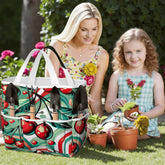 Kate McEnroe New York Kitschy Retro Cherry Mid Century Modern Garden Tool BagGarden Tool BagJWjFhHmiEm