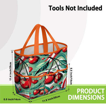 Kate McEnroe New York Kitschy Retro Cherry Mid Century Modern Garden Tool BagGarden Tool BagJWjFhHmiEm