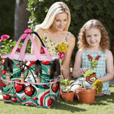 Kate McEnroe New York Kitschy Retro Cherry Mid Century Modern Garden Tool BagGarden Tool BagJWjFhHmiEm