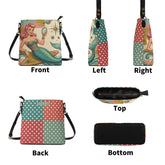 Kate McEnroe New York Kitschy Retro Mermaid Polka Dot Mid Century Modern Bucket BagHandbagsNVOZ6GPY-1