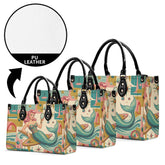 Kate McEnroe New York Kitschy Retro Mermaid Polka Dot Mid Century Modern SatchelHandbagsWDXP7Z2N-1