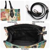 Kate McEnroe New York Kitschy Retro Mermaid Polka Dot Mid Century Modern SatchelHandbagsWDXP7Z2N-1