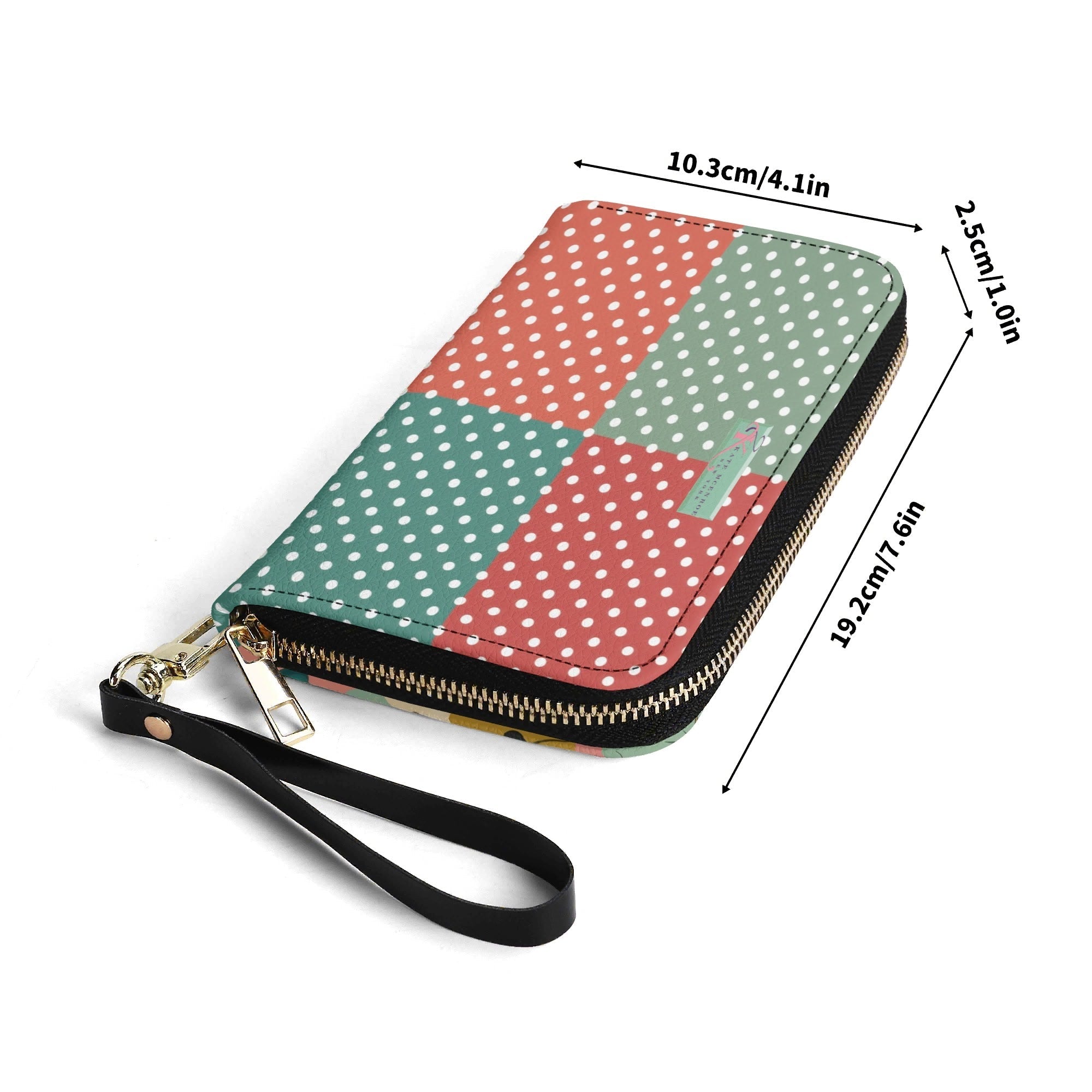 Kate McEnroe New York Kitschy Retro Mermaid Polka Dot Mid Century Modern WalletWalletsW8MX238W-1
