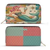 Kate McEnroe New York Kitschy Retro Mermaid Polka Dot Mid Century Modern WalletWalletsW8MX238W-1