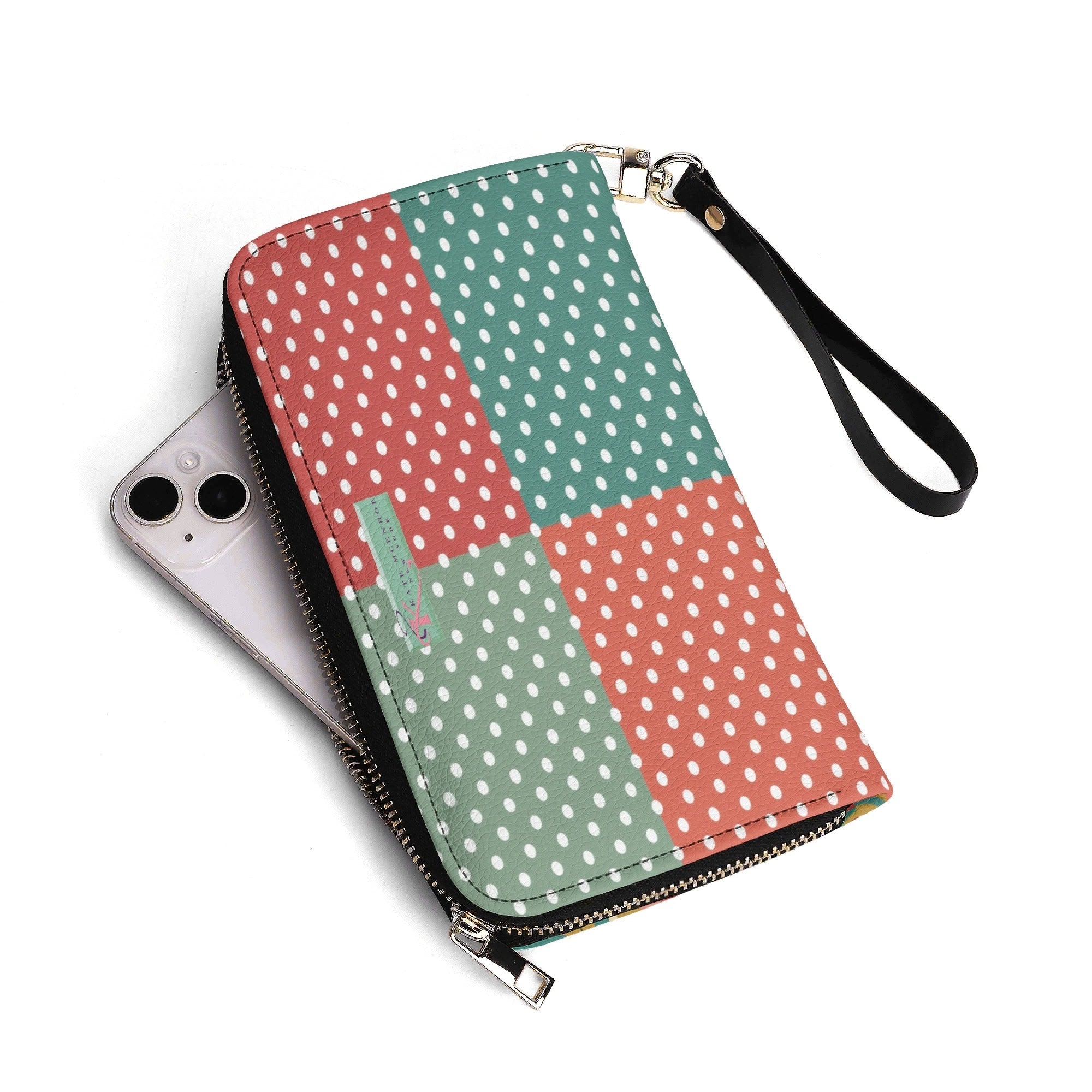 Kate McEnroe New York Kitschy Retro Mermaid Polka Dot Mid Century Modern WalletWalletsW8MX238W-2