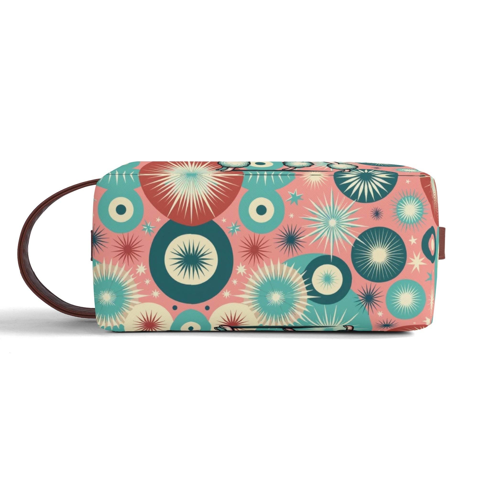 Kate McEnroe New York Kitschy Retro Poodle Mid Century Modern Toiletry Bag, 50s Kitsch Dopp Kit, Atomic Age Travel OrganizerCosmetic &amp; Toiletry BagsW0ZGLQ2W - 1