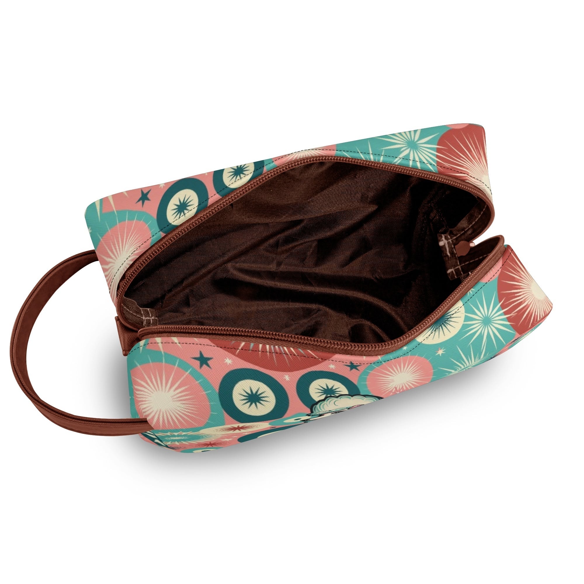 Kate McEnroe New York Kitschy Retro Poodle Mid Century Modern Toiletry Bag, 50s Kitsch Dopp Kit, Atomic Age Travel OrganizerCosmetic &amp; Toiletry BagsW0ZGLQ2W - 1