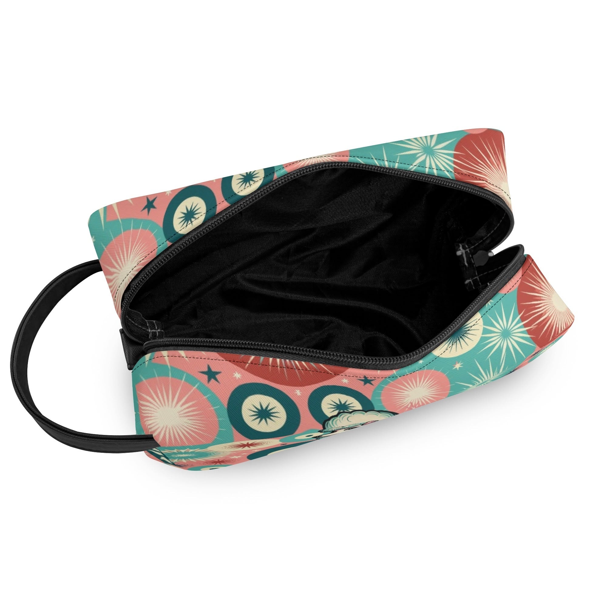 Kate McEnroe New York Kitschy Retro Poodle Mid Century Modern Toiletry Bag, 50s Kitsch Dopp Kit, Atomic Age Travel OrganizerCosmetic &amp; Toiletry BagsW0ZGLQ2W - 2