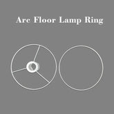 Kate McEnroe New York Lamp Shade Ring Frame Replacement for Floor Lamp ShadesLighting Accessoriesarc-floor-lamp-ring