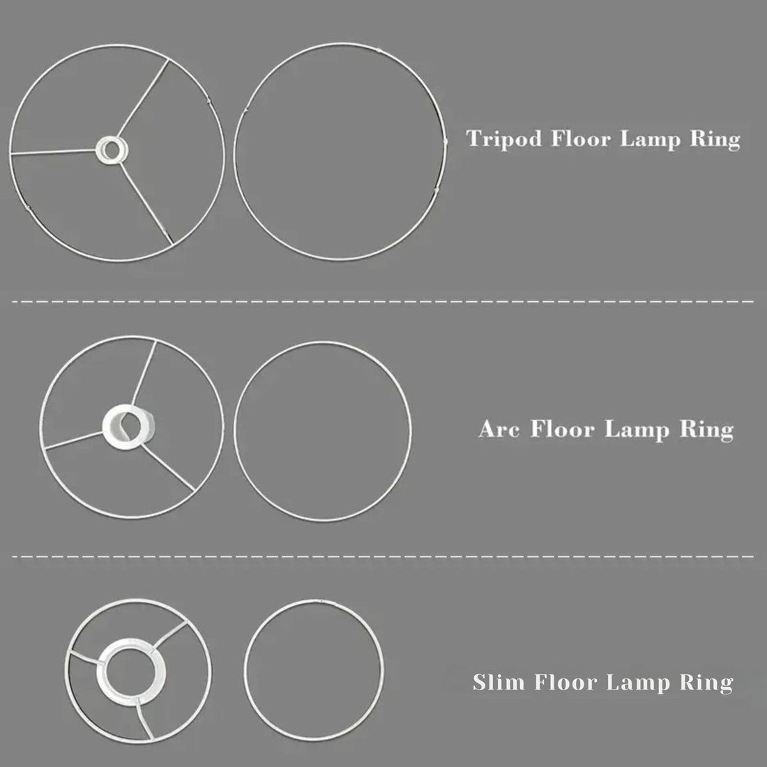 Kate McEnroe New York Lamp Shade Ring Frame Replacement for Floor Lamp ShadesLighting Accessoriestripod-floor-lamp-ring