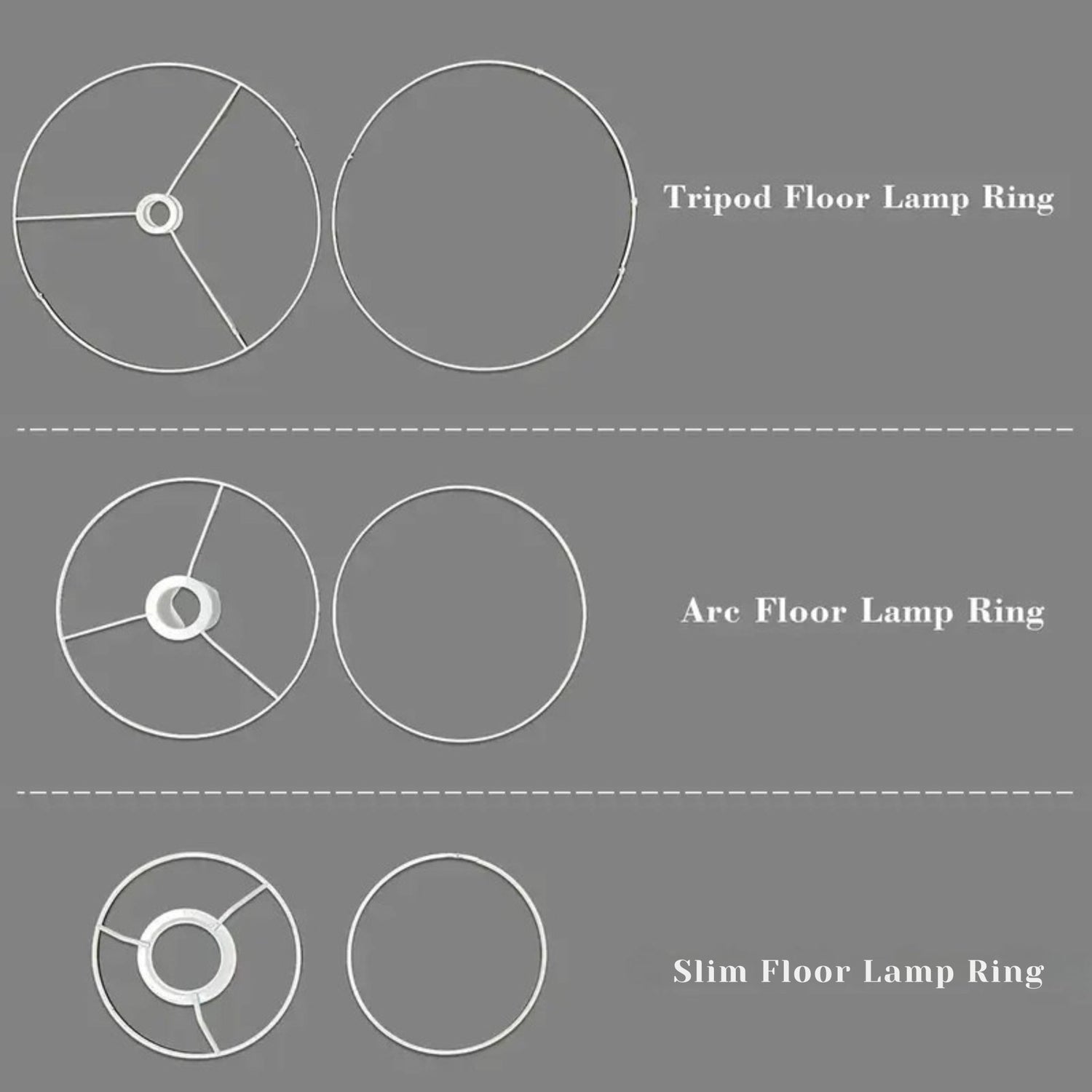 Kate McEnroe New York Lamp Shade Ring Frame Replacement for Floor Lamp ShadesLighting Accessoriestripod-floor-lamp-ring