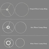 Kate McEnroe New York Lamp Shade Ring Frame Replacement for Floor Lamp ShadesLighting Accessoriestripod-floor-lamp-ring