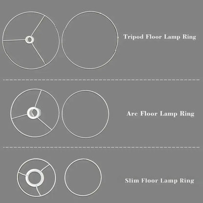 Kate McEnroe New York Lamp Shade Ring Frame Replacement for Floor Lamp ShadesLighting Accessoriestripod-floor-lamp-ring