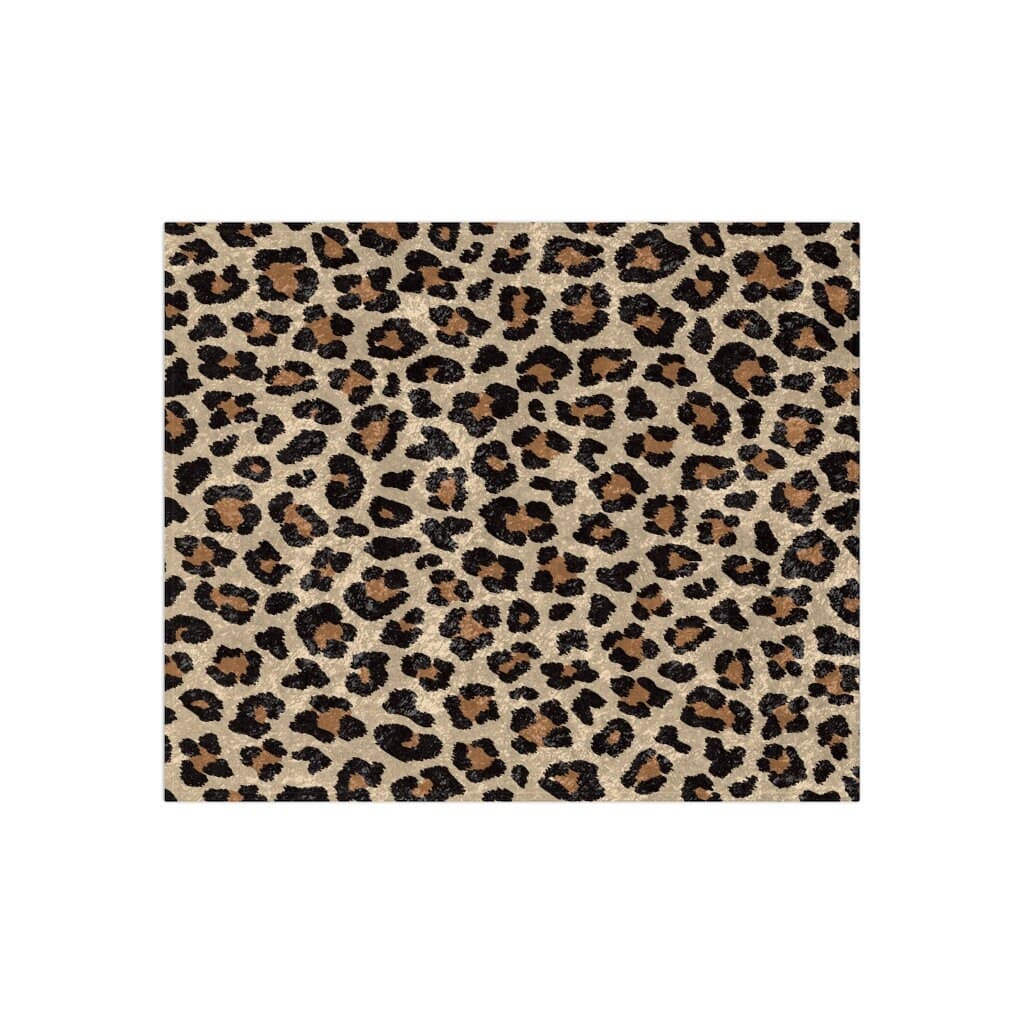 Kate McEnroe New York Leopard Print Crushed Velvet Blanket Blankets 20740306570526174279