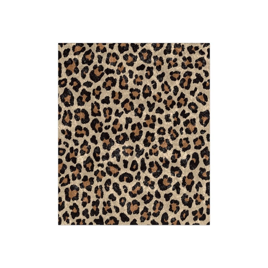 Kate McEnroe New York Leopard Print Crushed Velvet BlanketBlankets20740306570526174279