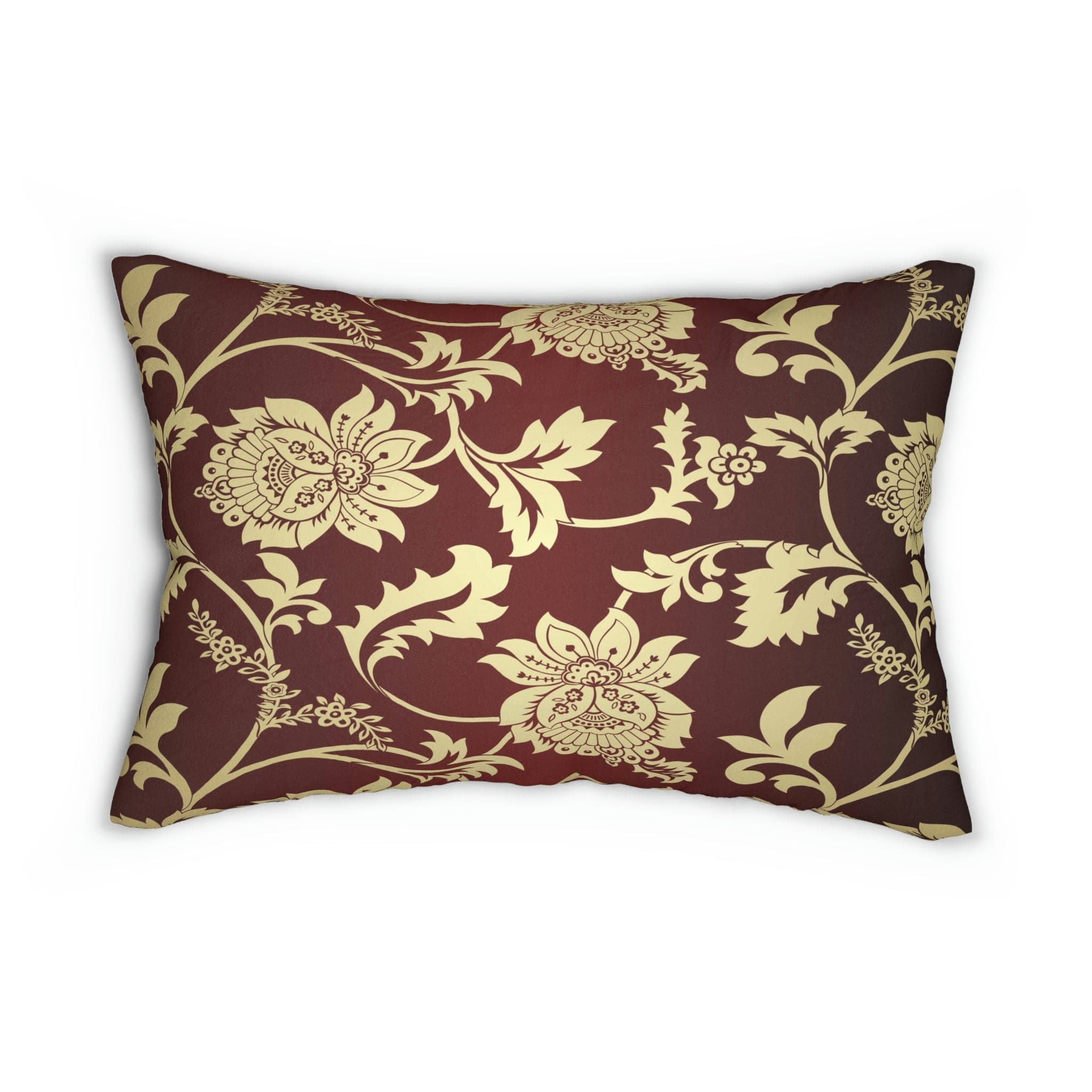 Kate McEnroe New York Lumbar Pillow in Traditional Indian Floral Paisley Lumbar Pillows 20&quot; × 14&quot; 13513630307199604862