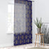 Kate McEnroe New York Luxury Blue & Gold Damask Print Sheer Window Curtain 50" × 84"Window Curtains81413572018333667764
