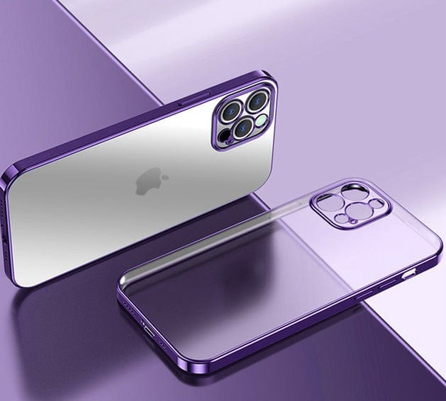 Kate McEnroe New York Luxury Clear Phone Case For Apple iPhone Series 12 Mobile Phone Cases For iPhone 12 mini / Purple 49944353-for-iphone-12-mini-purple