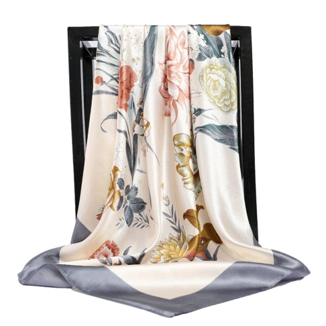 Kate McEnroe New York Luxury Square Silk Printed Scarves Scarves 02 / 90X90cm 29120458-02-90x90cm