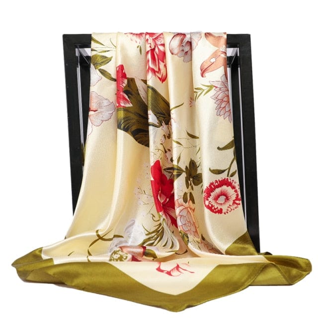 Kate McEnroe New York Luxury Square Silk Printed Scarves Scarves 03 / 90X90cm 29120458-03-90x90cm
