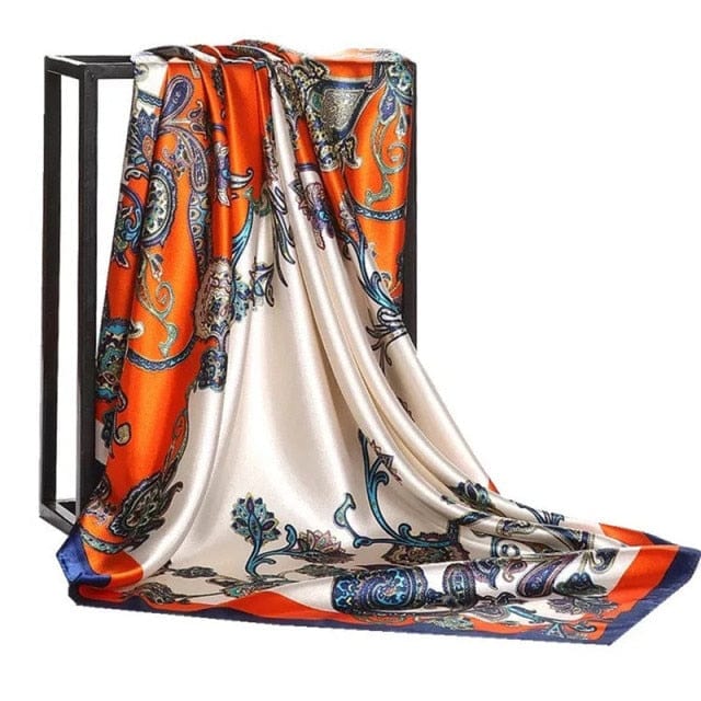 Kate McEnroe New York Luxury Square Silk Printed Scarves Scarves 09 / 90X90cm 29120458-09-90x90cm