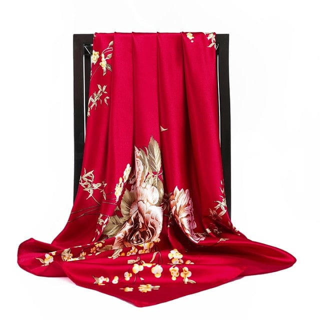 Kate McEnroe New York Luxury Square Silk Printed Scarves Scarves 10 / 90X90cm 29120458-10-90x90cm