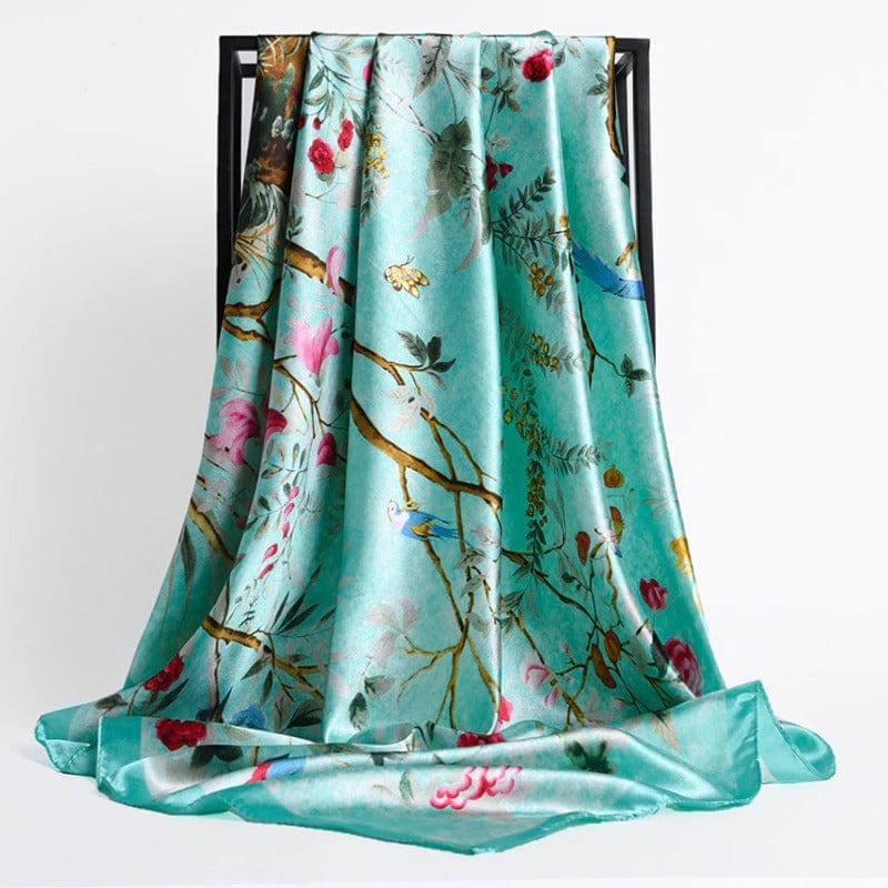 Kate McEnroe New York Luxury Square Silk Printed Scarves Scarves 19 / 90X90cm 29120458-19-90x90cm