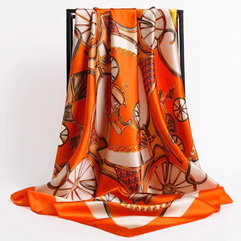 Kate McEnroe New York Luxury Square Silk Printed Scarves Scarves 20 / 90X90cm 29120458-20-90x90cm