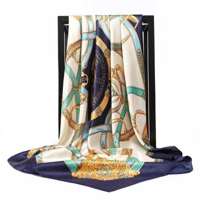 Kate McEnroe New York Luxury Square Silk Printed Scarves Scarves 23 / 90X90cm 29120458-23-90x90cm