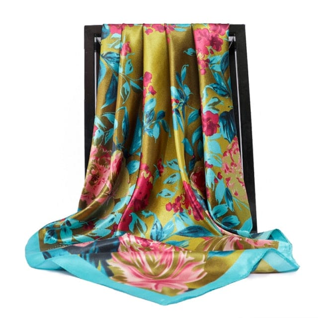 Kate McEnroe New York Luxury Square Silk Printed Scarves Scarves 25 / 90X90cm 29120458-25-90x90cm