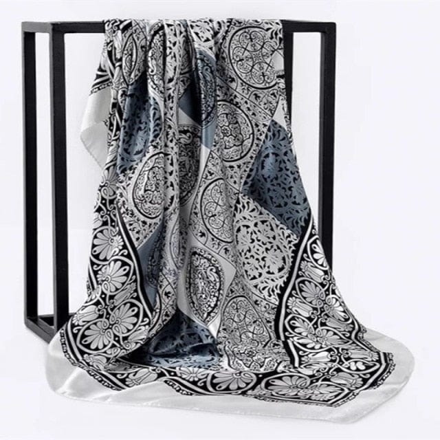 Kate McEnroe New York Luxury Square Silk Printed Scarves Scarves 27 / 90X90cm 29120458-27-90x90cm