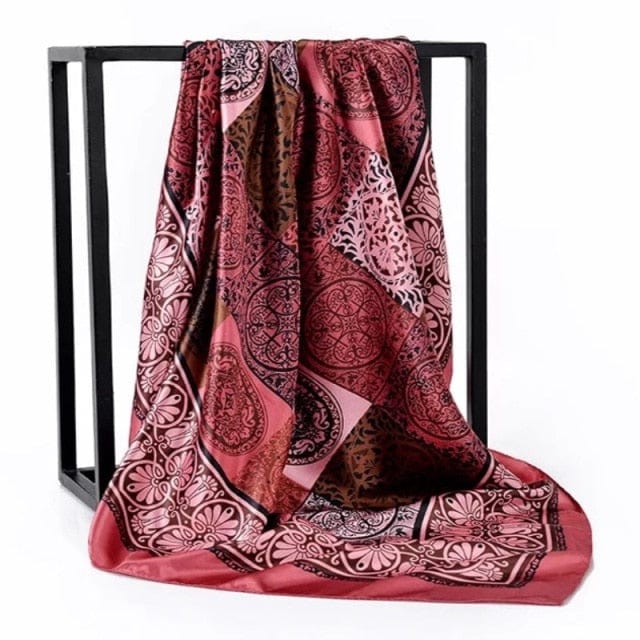 Kate McEnroe New York Luxury Square Silk Printed Scarves Scarves 28 / 90X90cm 29120458-28-90x90cm
