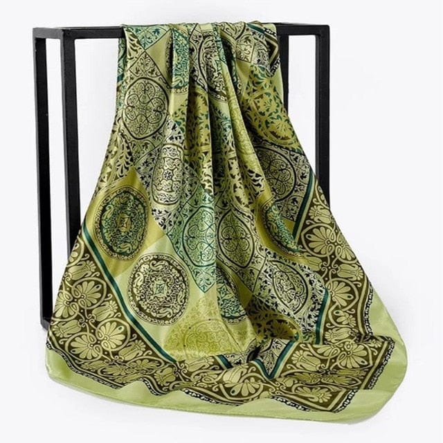 Kate McEnroe New York Luxury Square Silk Printed Scarves Scarves 30 / 90X90cm 29120458-30-90x90cm