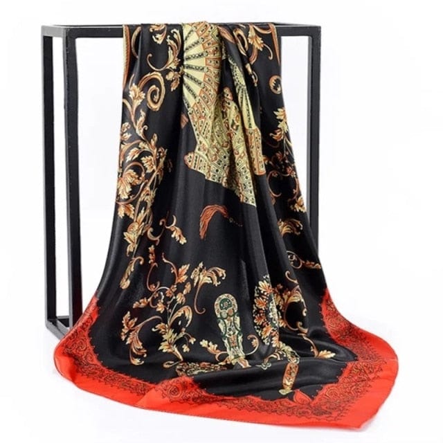Kate McEnroe New York Luxury Square Silk Printed Scarves Scarves 31 / 90X90cm 29120458-31-90x90cm