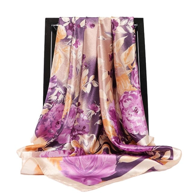 Kate McEnroe New York Luxury Square Silk Printed Scarves Scarves 45 / 90X90cm 29120458-45-90x90cm