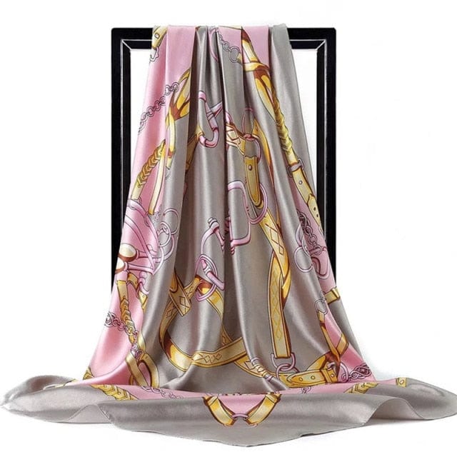 Kate McEnroe New York Luxury Square Silk Printed Scarves Scarves 56 / 90X90cm 29120458-56-90x90cm