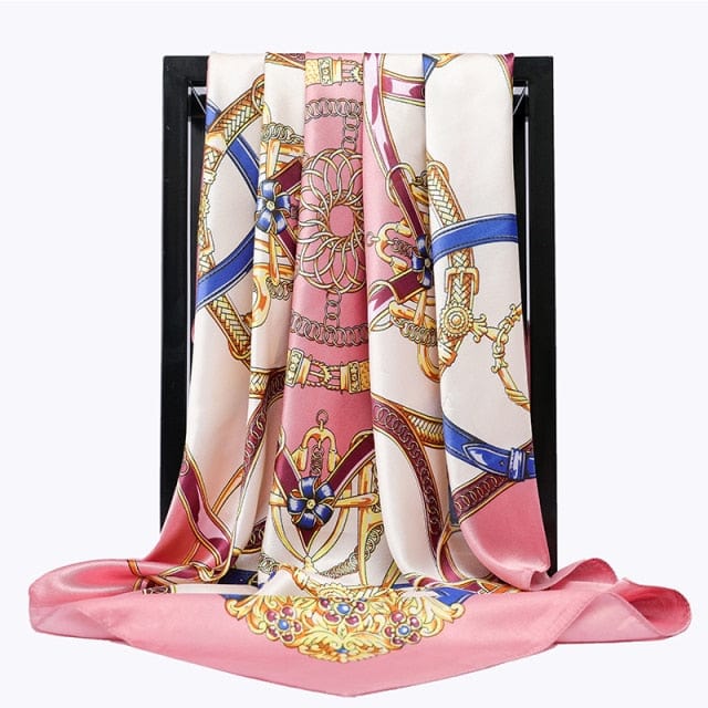 Kate McEnroe New York Luxury Square Silk Printed Scarves Scarves 58 / 90X90cm 29120458-58-90x90cm